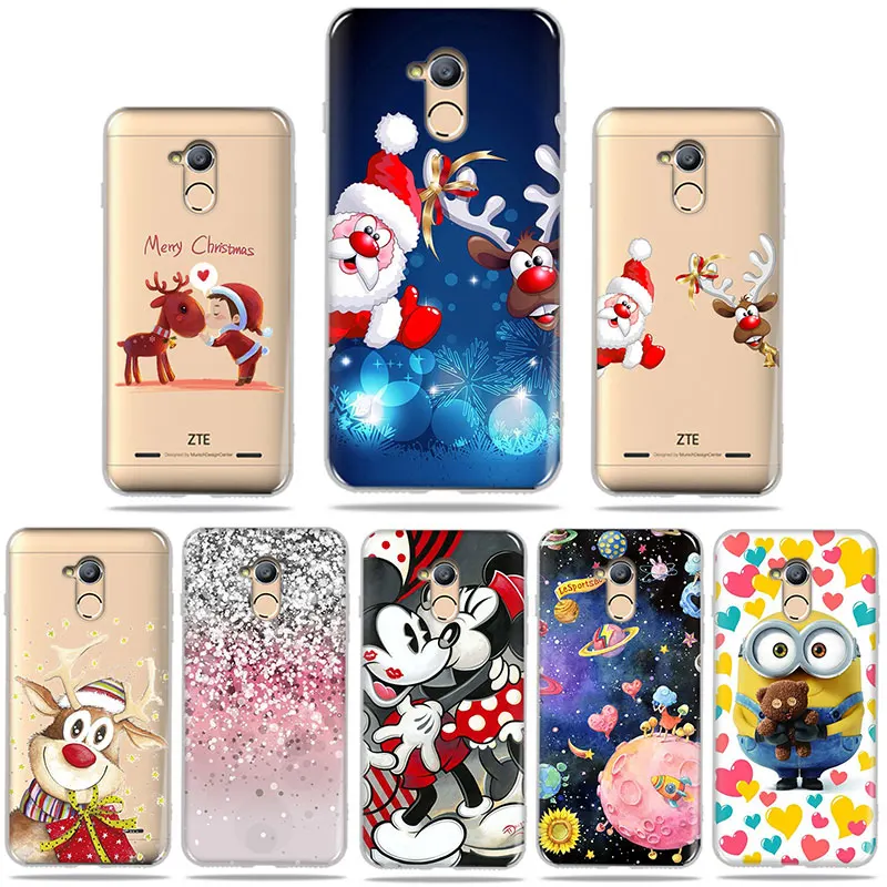 

Santa Claus Case For ZTE Blade V7 Lite 5.0inch Case Christmas Elk Cover For ZTE Blade V7 Lite V7Lite Silicone Bumper Fundas Gift