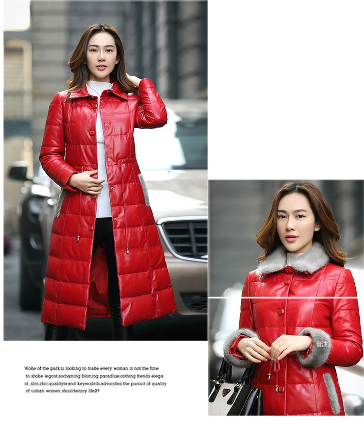 Женское пальто из настоящего меха, куртка из натуральной кожи, женская одежда, из корейской норки, меховой воротник, овчина, уличная женская верхняя одежда