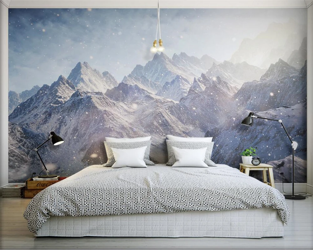 Beibehang 雄大な3d Kunlun山の壁紙 リビングルームとベッドルームの壁紙 カバーされた壁の壁紙 3d Wallpaper Photo Wallpaperwallpaper Covering Aliexpress
