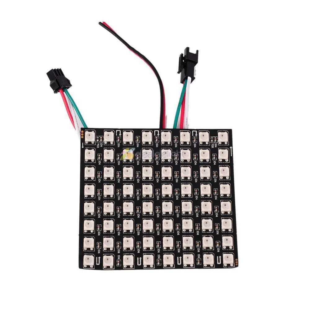 Панель WS2812B 8*8 16*16 8*32 пикселей 256 цифровая Гибкая светодиодная программируемая