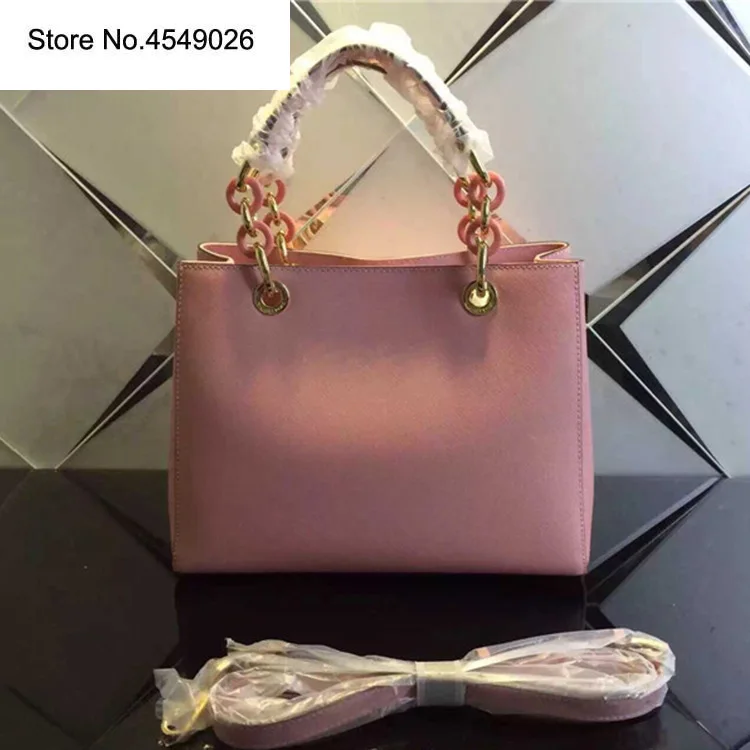 

2019 New Genuine Leather Women Handbag High Quality Luxury Handbags Women Bags Designer Crossbody Bags for Women Acrylic Chain