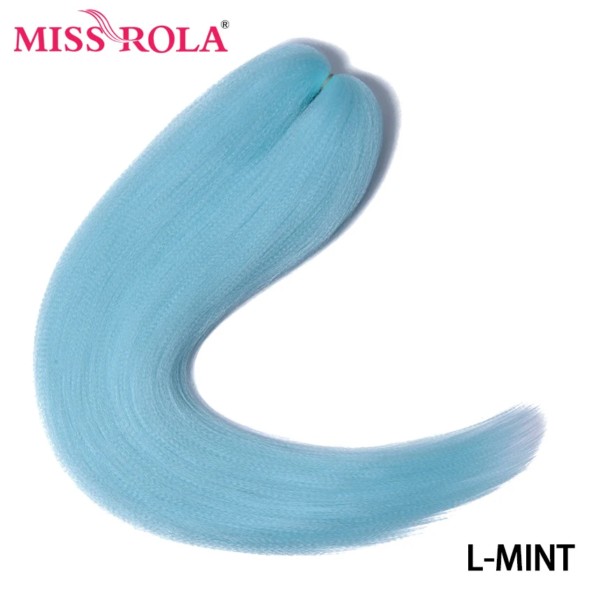 Miss Rola 24 Inches100 g Yaki прямые синтетические волосы для наращивания предварительно растянутые вязанные крючком огромные косы канекалон плетение волос - Цвет: P18/613