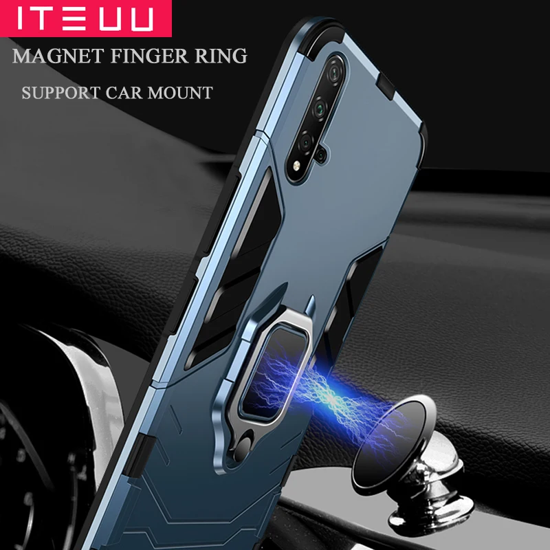 ITEUU антидетонационный подставка держатель Броня чехол для huawei Honor 20 PRO Чехол