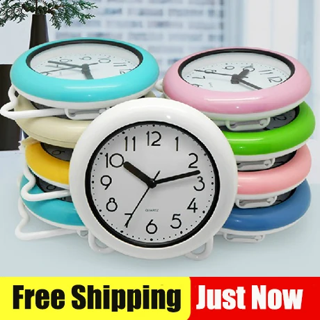 Aliexpress Free Shipping Bathroom Waterproof Clocks Shower Free Shipping Bathroom Waterproof Clocks Shower 8 Inch Wall With Table Stander Two Functions