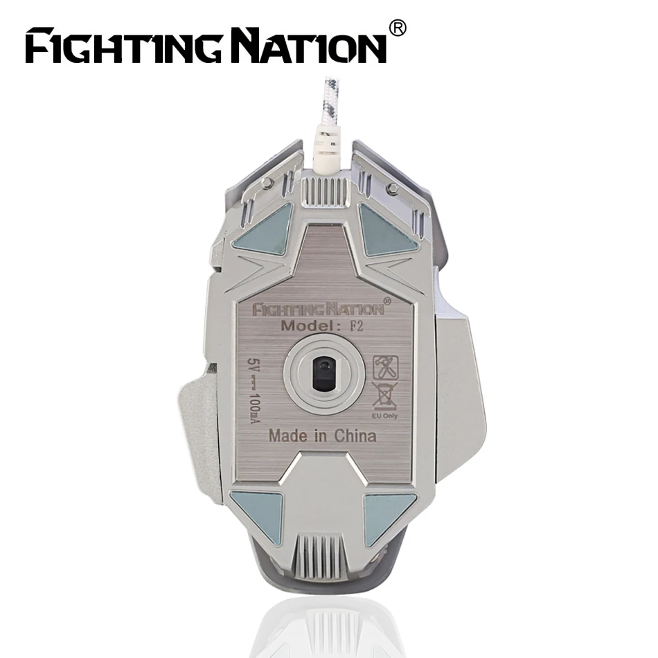Mechanical Design Gaming Illuminated Macro Mouse USB Wired 3200 DPI 8 Buttons Backlight Backlit LED Computer Mice for Pro Gamer