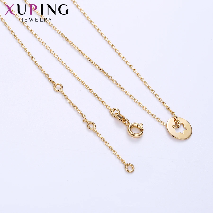 Xuping темперамент ожерелье золото цвет покрытием особый, популярный для женщин украшения в подарок на год S116-44399