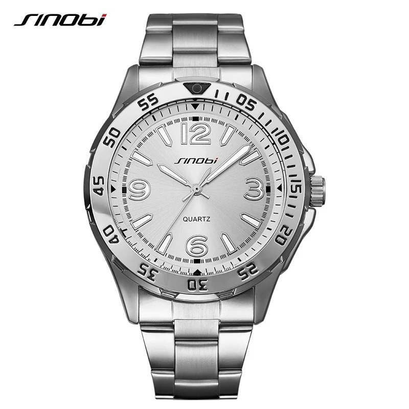 

SINOBI Men Luxury Brand Sport Watches Waterproof Military Watch for Mens Quartz Wrist Watch Male Clock 2019 Relogio Masculino