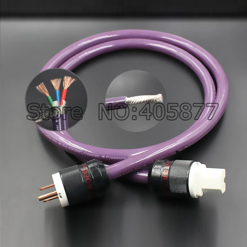 

audio 5N Copper US Power Cable HIFI DIY Power Cord Cable US Plug Cable