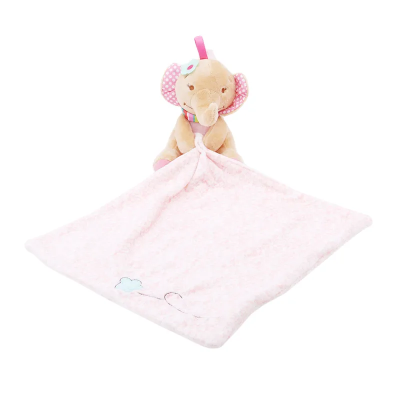 30*30 см милый artoon слон щенок успокаивающее полотенце детская игрушка детская мягкая ткань перед сном одеяло для сна игрушка для детей подарок на день рождения - Цвет: elepant