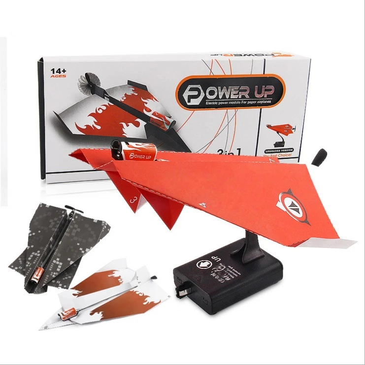 New Motor Electric Power Up Paper Plane Chidren Diy Educational Folding Power Plane Parent Child Toys Plane Toy Plane Power Planeplane Toy Aliexpress