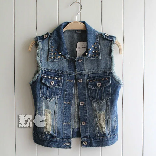 2 Styles! 2016 Plus Size Waistcoat Casual Turn down Collar Rivet