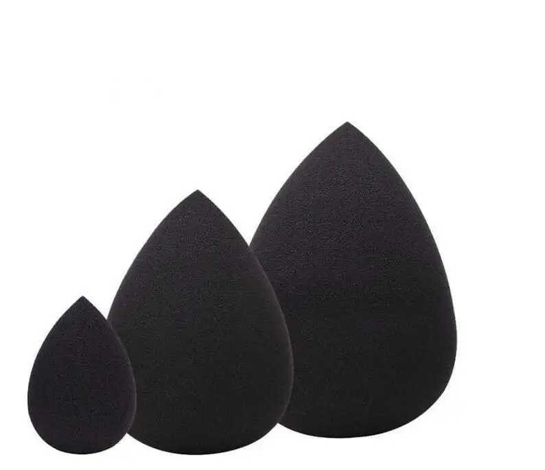 

3pcs/set Water Drop Shape Cosmetic Puff Makeup Sponge Blending Foundation Powder Smooth Puff Sponge Black