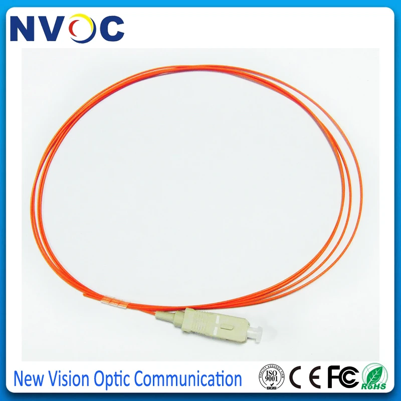 10 шт./лот SC UPC мультимодовый 62 5/125 Волоконно оптический Pigtail SC/UPC 1 5 м симплексный мм