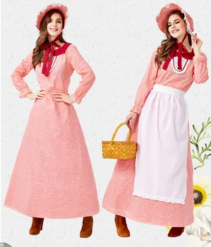 

Once Upon a Time Cosplay Costume Kids Cos Halloween Stage Middle Age Beauty New Fashion Fit Figure Costume Drop Ship