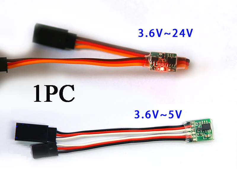 RC Servo Signal Reverser Rotation Mini Servo Inverter Reverse High/Low Voltage 3.6V-5V/24V for All Servo RC Airplane Car Boat