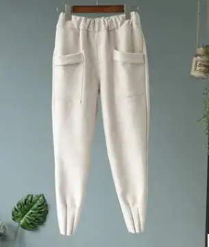 Pantalon Mujer, женские штаны-шаровары, новые женские штаны, ограниченная серия, Vadim,,, зимний стиль, хорошее качество - Цвет: Big pocket