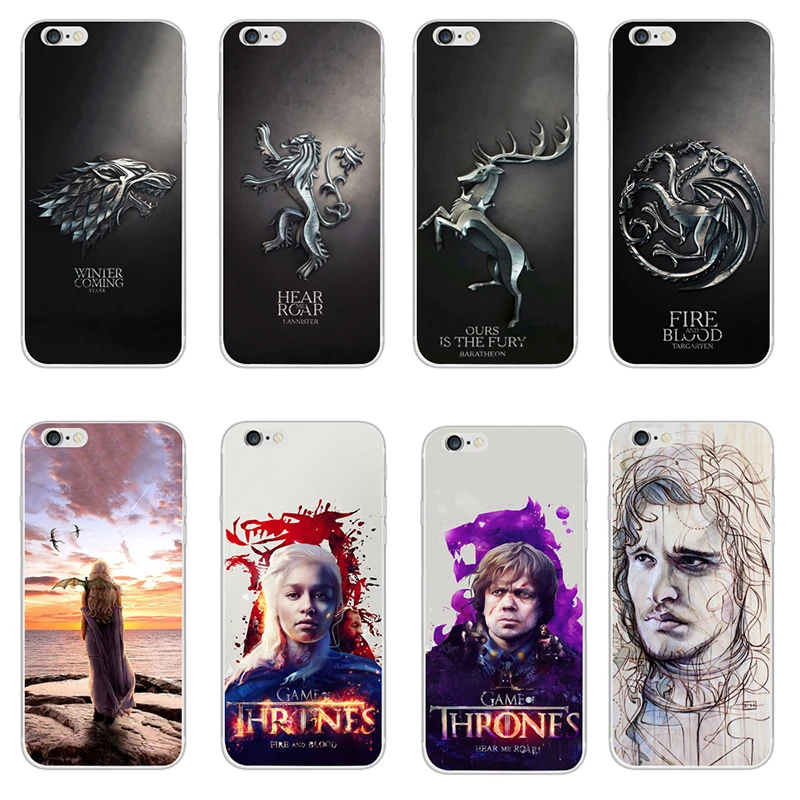 for Game Thrones Daenerys Drogon Jon Snow tyrion lannister Soft Phone ...