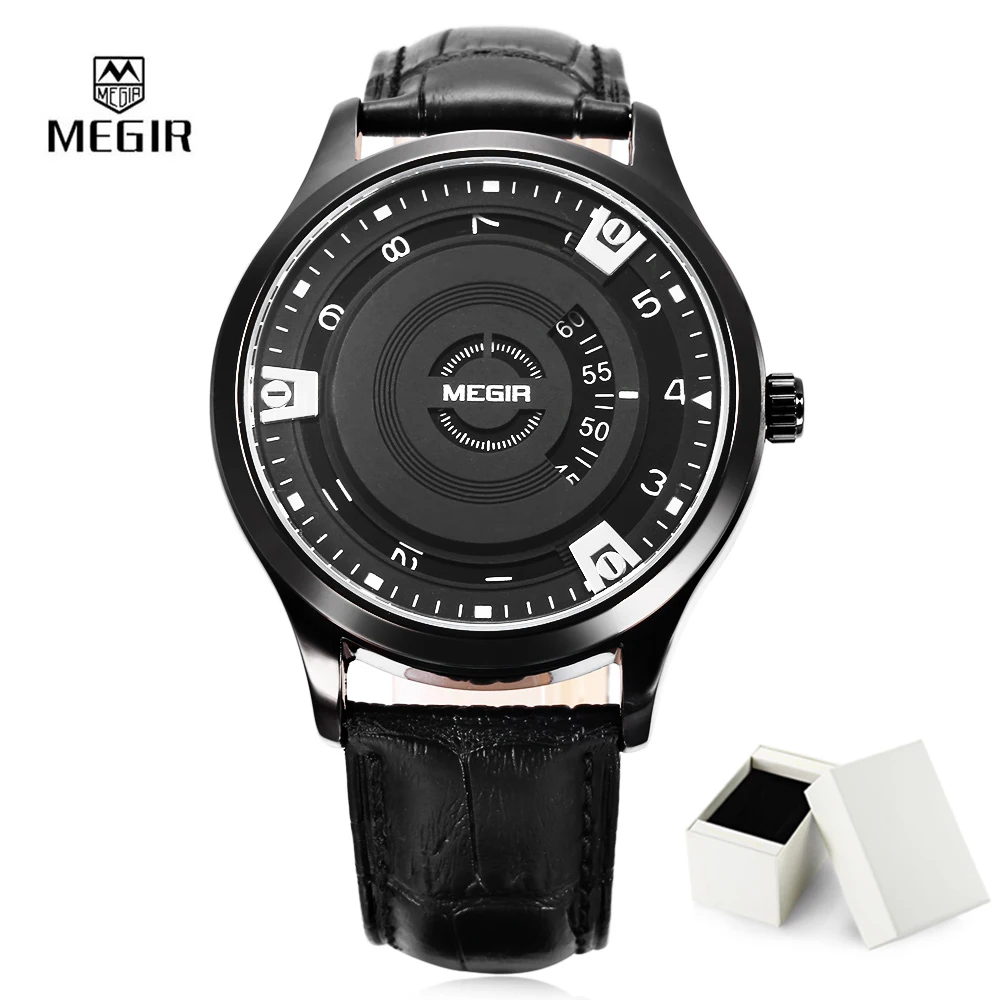 

New MEGIR 1067 Quartz Watch Men Sport Watches Unique Dail Special design Waterproof High Quality Wristwatch Relogio Masculin