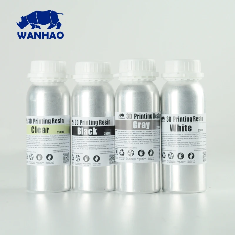 WANHAO 405 нм УФ смола для DLP/SLA 3D принтера принтер фотопроводящая Смола 500 мл/бутылка
