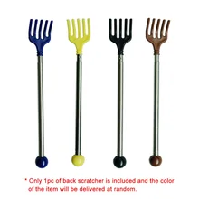 Телескопическая чесалка для спины массажер с шариком из нержавеющей стали выдвижной массажер для тела