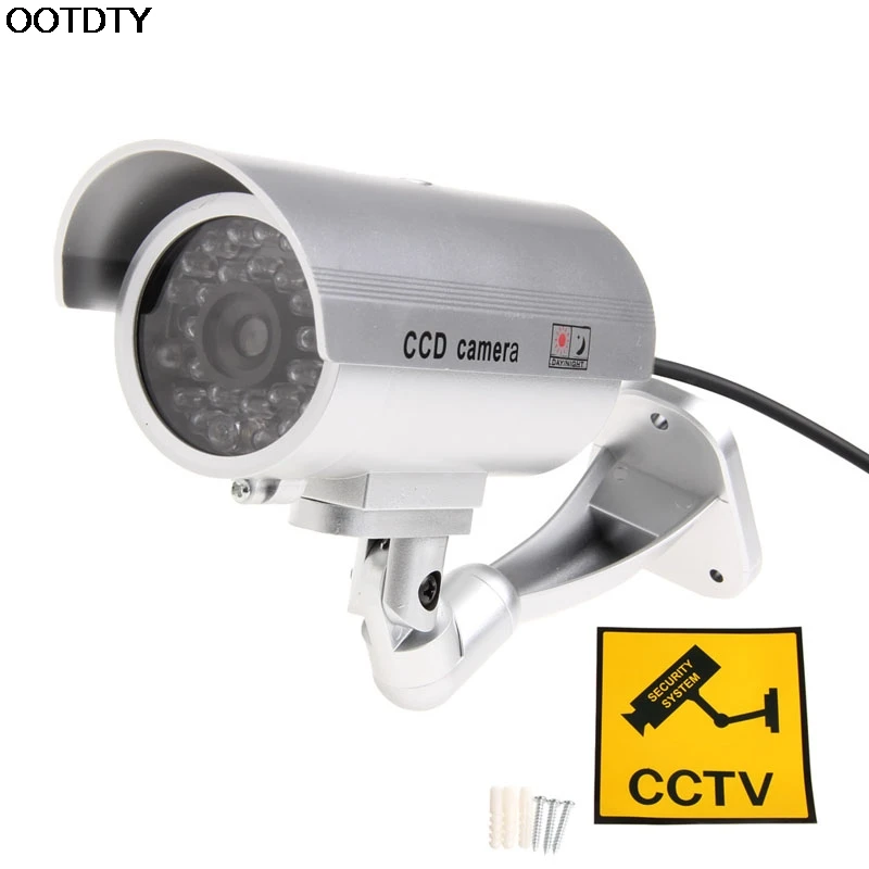 Наружная поддельная камера наблюдения крытый муляж системы безопасности CCTV Ночная камера со светодиодный светильник-Новинка