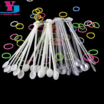 

100pcs Creative Spoon shape False Nail Art Tips Sticks Display Practice Fan Nail Gel Polish Color Sample Art Tool Equipment New
