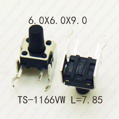 20 шт 6X6 H = 4,3/4,5/5/5,5/6,5/7 мм серии Кнопочный микропереключатель 90 градусов по горизонтали Тип моментальный тактовый переключатель с подставкой