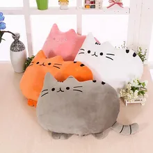 Cartoon Cat Pillow Back Pillow Short Plush Nap Cute Pillow