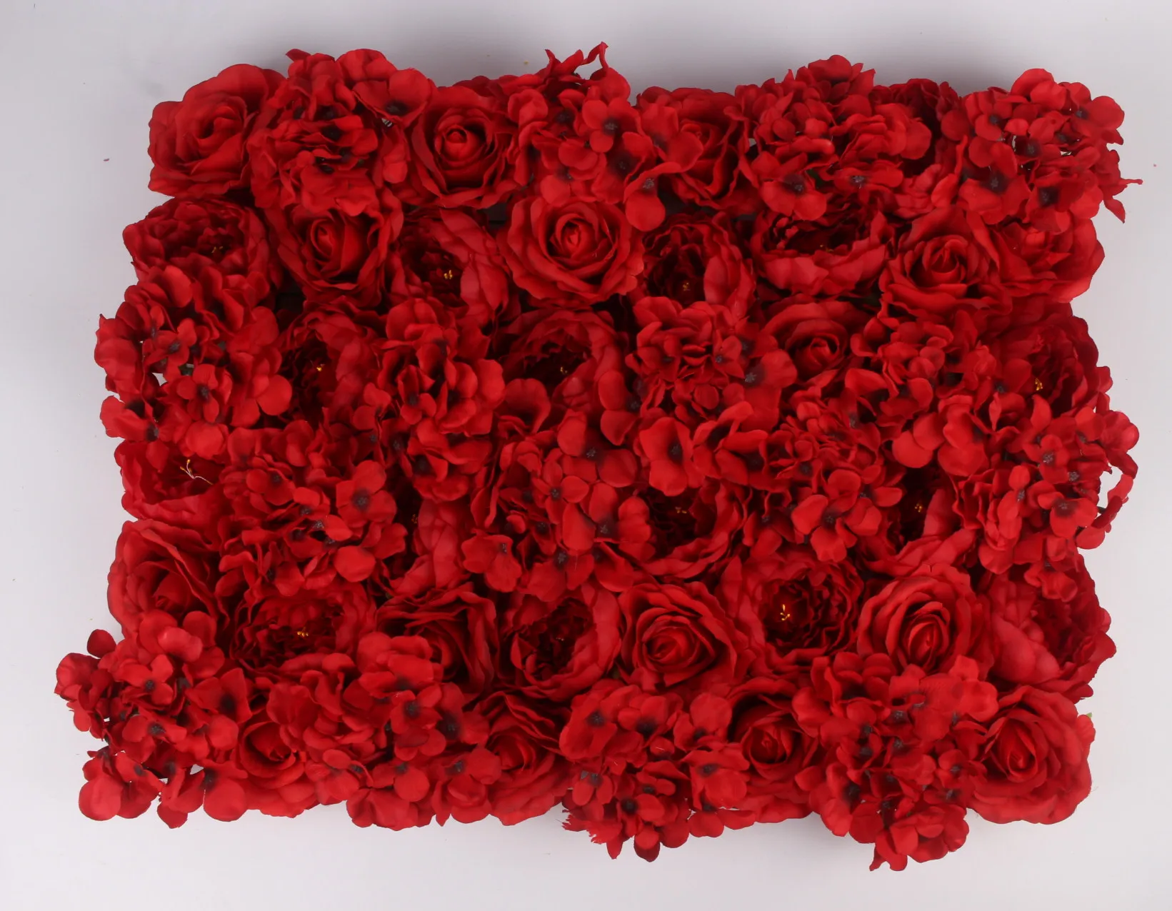 10 шт. дизайн Свадебный цветок стена и ряд шелковая искусственная Роза Гортензия пион Микс Цветы фон отель украшения - Цвет: 14