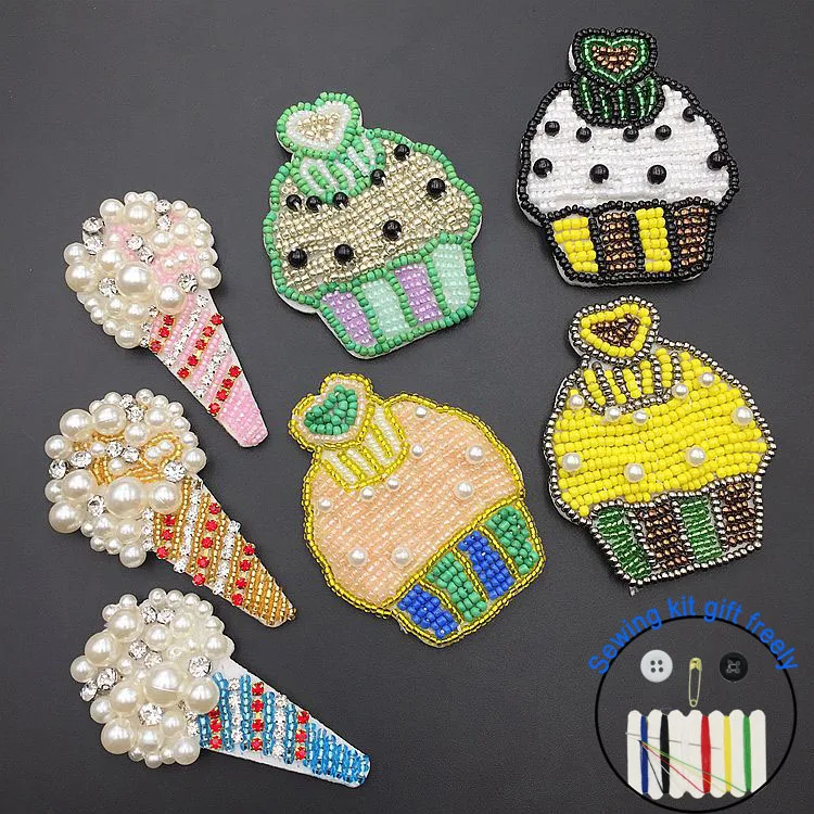 cake beaded patches for clothing 1