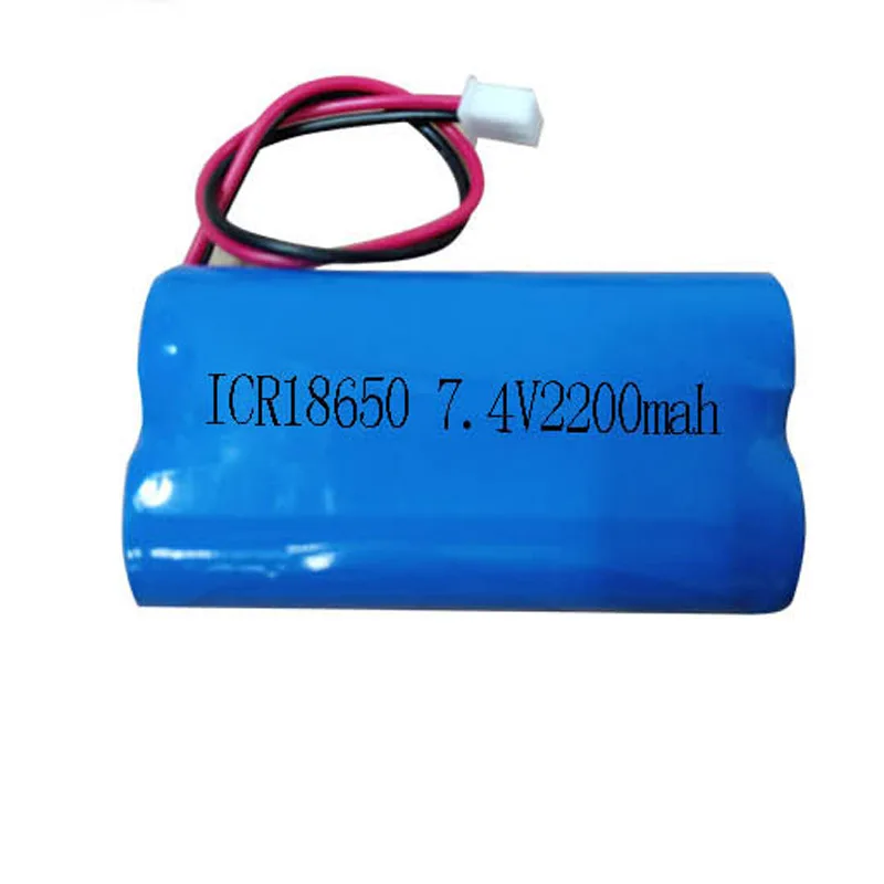 

7.4v 18650 Li-ion lithium ion rechargeable battery pack 2200mah protected for loudspeaker audio power amplifier