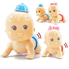 1 шт., милые детские игрушки с рисунком, заводные игрушки, детские куклы для ползания, подарок, Обучающие игрушки, случайный корабль для мальчиков и девочек