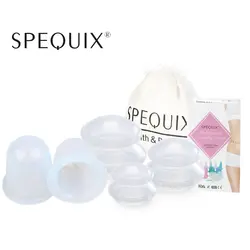 SPEQUIX 5 шт./компл. баночный массаж тела комплекты китайский силиконовые чашки Китайский силиконовые чашки для антицеллюлитный, Детокс и т. д