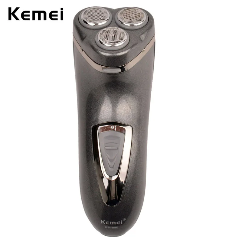 Kemei الذكور ماكينة حلاقة 2016 جديد الرجال 3D قابلة للشحن رجل ماكينة حلاقة كهربائية 3 رئيس ماكينة حلاقة الحلاقة ل اللحية الشعر العناية بالوجه