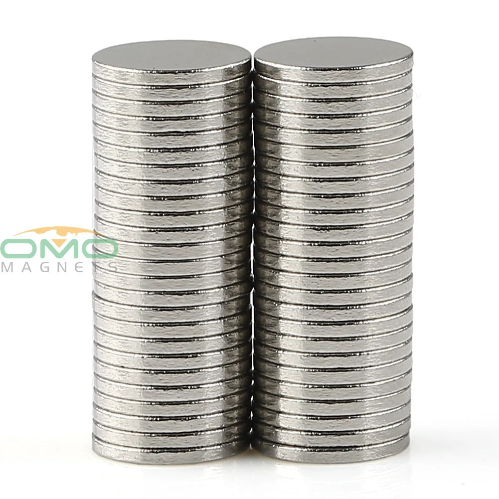 

OMO Magnetics 50pcs Neodymium Magnets N35 Grade 10mm x 1mm Sheet Rare Earth Strong Power Magnets