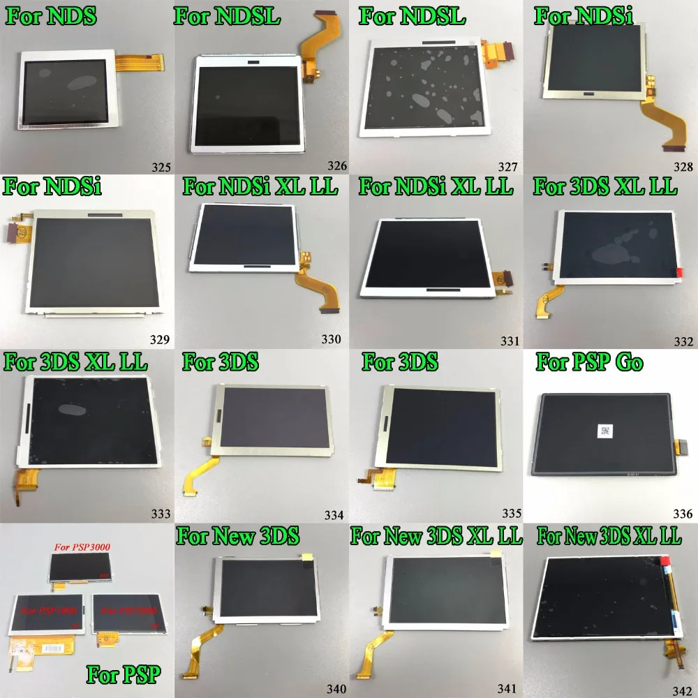 For New 3DS XL LL High Quality Replacement Top & bottom LCD Display Pantalla For NDSL Screen for PSP 3000 for NDSi XL LL For New 3DS XL LL High Quality Replacement Top & bottom LCD Display Pantalla For NDSL Screen for PSP 3000 for NDSi XL LL