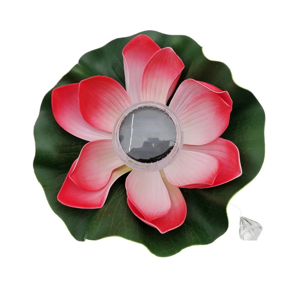 LED Solar Lotus Lantern Water Float Light Colorful LED ...