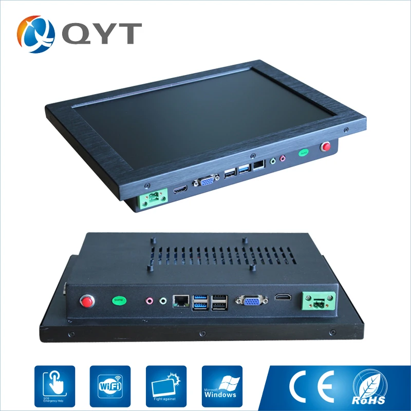 12 inch All in one pc Intel 3217U 1.8GHz 2GB DDR3 32G SSD all in one touch screen embedded industrial panel pc