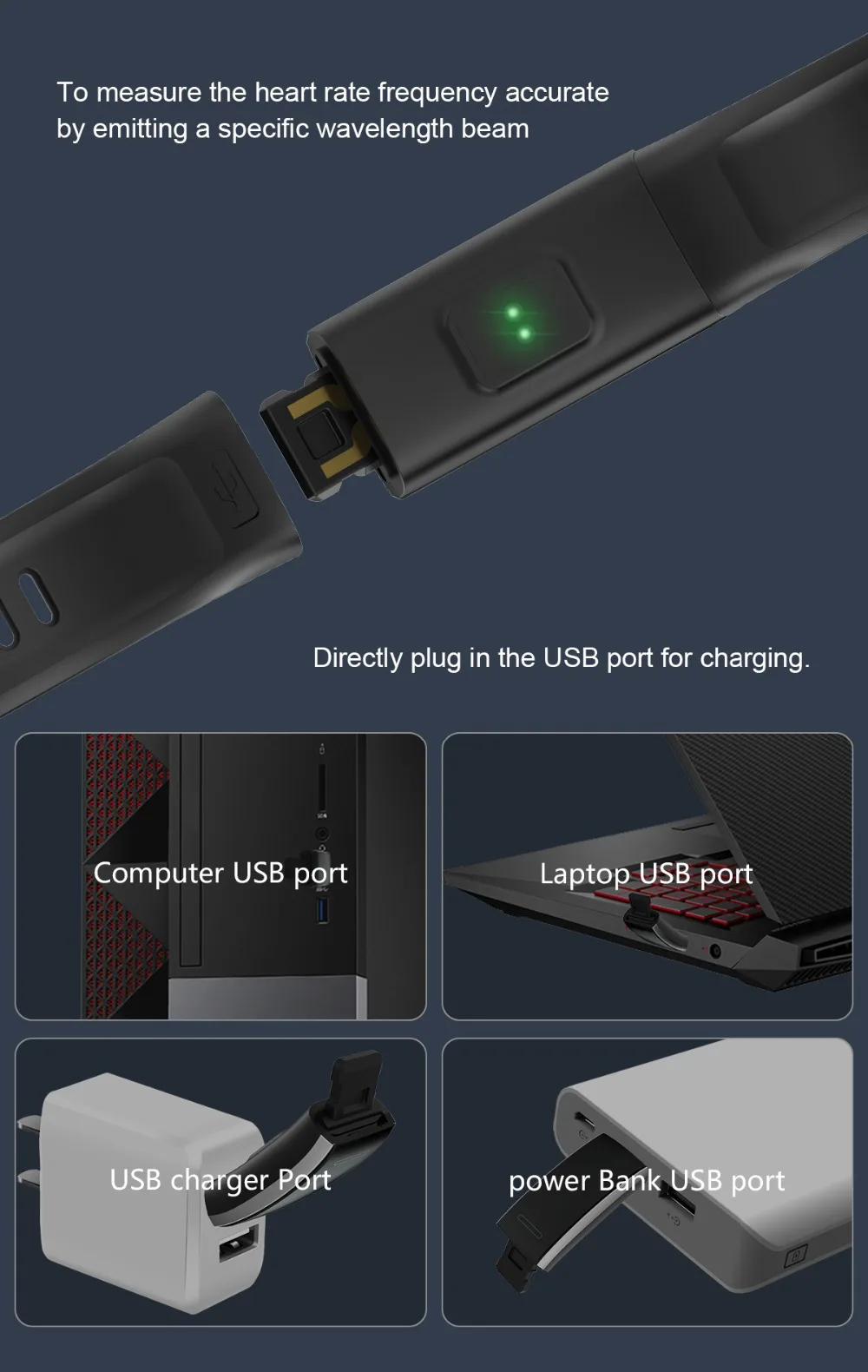 HI15 Smart Band IP67 Waterproof Pedometer Heart Rate Monitor Tracker Fitness Wearable Device Smartband Smart Bracelet pk mi band (4)