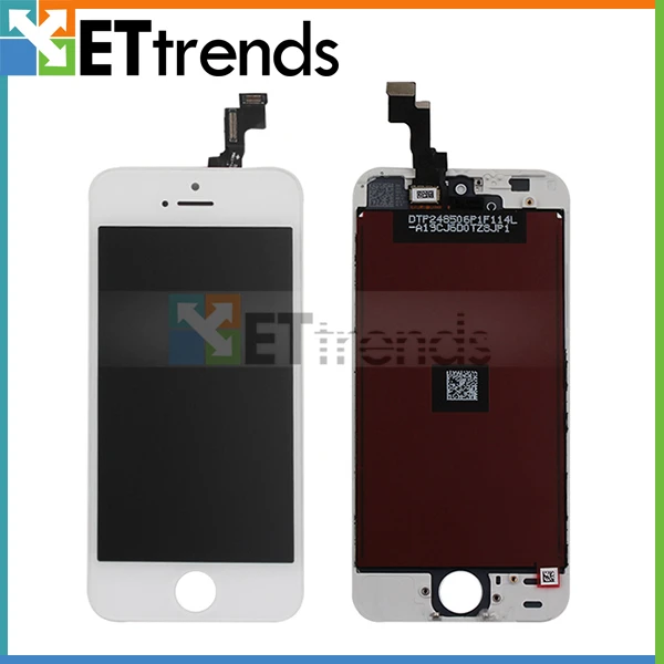 

20pcs/lot Quality AAA No Dead Pixel LCD Screen For iPhone SE/5S LCD display & Touch Digitizer Full Assembly DHL Free Shipping