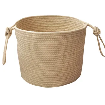 

Large Cotton Rope Storage Basket Dirty Clothes Laundry Hamper Organizer Container Home Decor for Nursery Toys