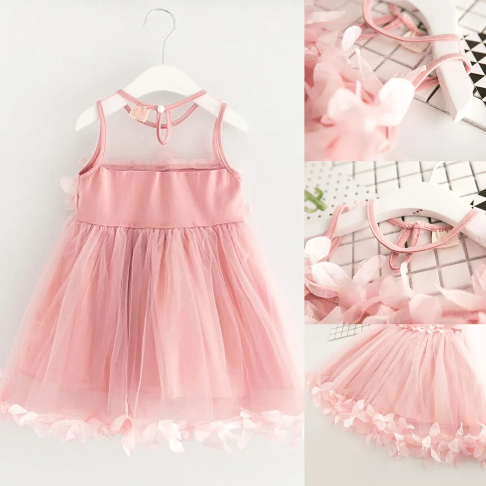 baby pink mesh dress