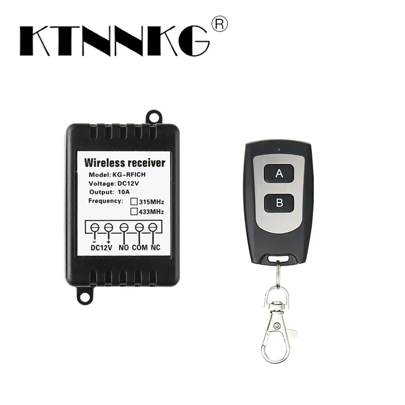 

RF1 channel DC12V433Mhz wireless remote control switch with waterproof remote control for controlling motor reversal DIY