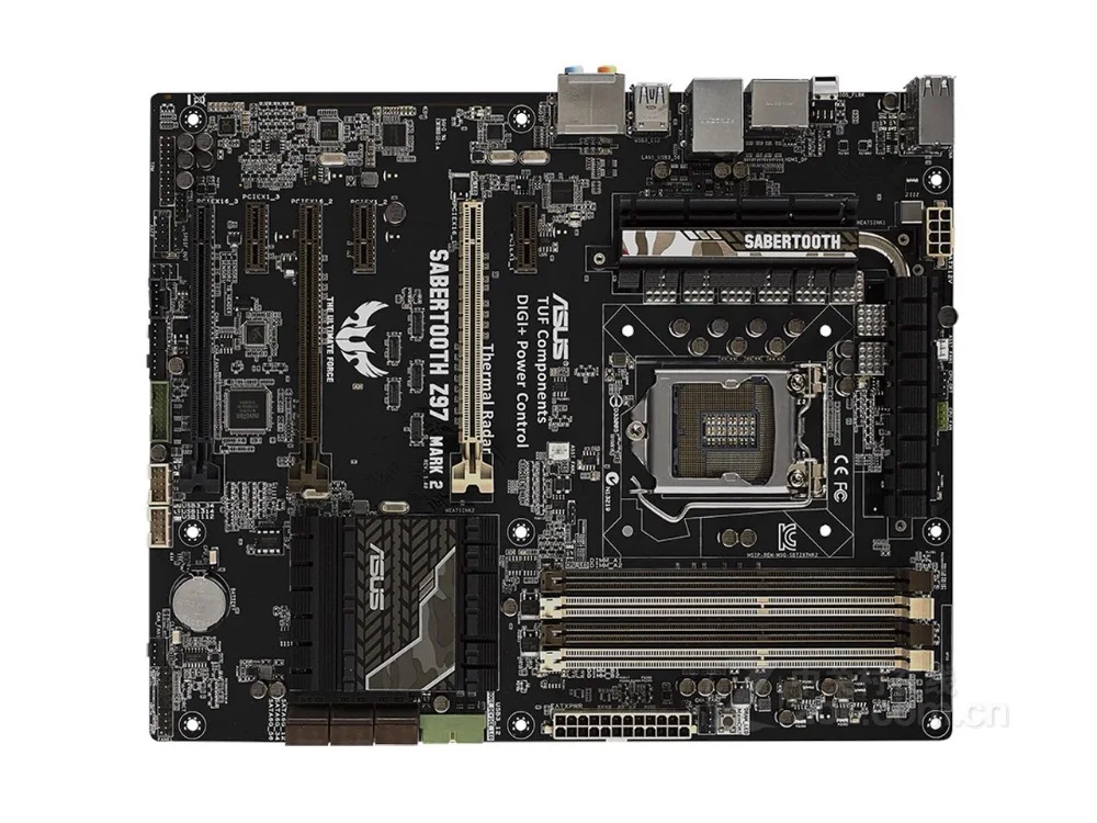 

free shipping original motherboard for ASUS SABERTOOTH Z97 MARK 2 LGA 1155 DDR3 STAT3 USB3.0 32GB Z77 desktop motherboard