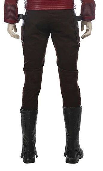 Стражи Галактики 2 Косплей Костюм Звездный Властелин кожаное пальто полный костюм Питер Куилл косплей на заказ - Цвет: pants