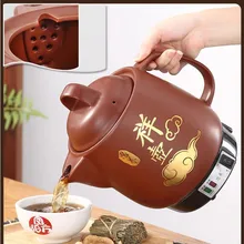 220V автоматический китайской медицины кастрюля для тушение бытовой 3L/4L/5L Керамика отмывки травяной медицины мульти Плита Электрический чайник