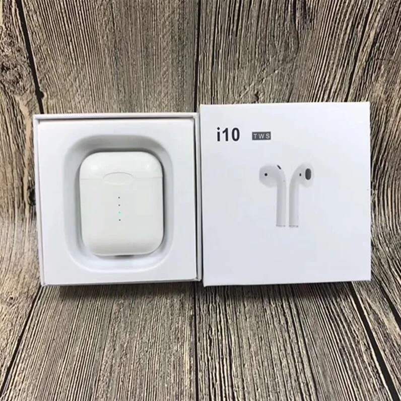 

I10 TWS Double Mini Wireless Bluetooth Earphone Earbuds With Charging Box Mic For ios Iphone7,8,X,XR Samsung Android Xiaomi