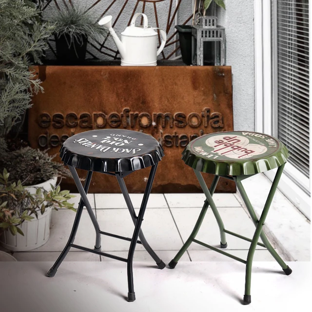 Lounge bar table 2024 with foldable stools