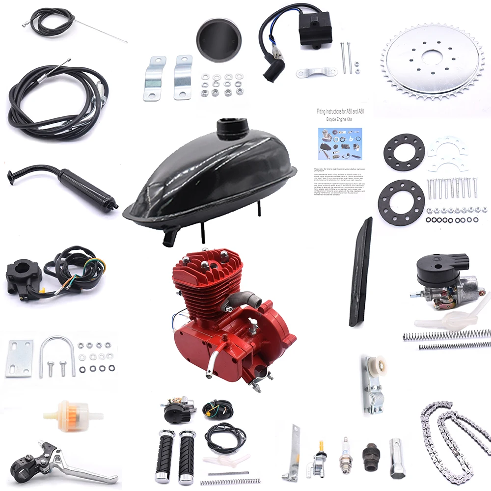 

Bicycles Electric Modified Kit 2-stroke 80cc Engine Kit for 24" 26" 28" Wheeled Bikes 5000r/min Bicycles Engine Conversion Kit