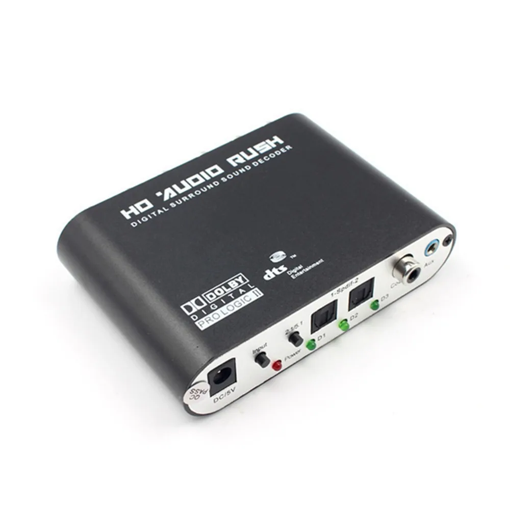 DTS/AC3 5 1 канальный аудио декодер оптический SPDIF 3 мм AUX коаксиальный цифро